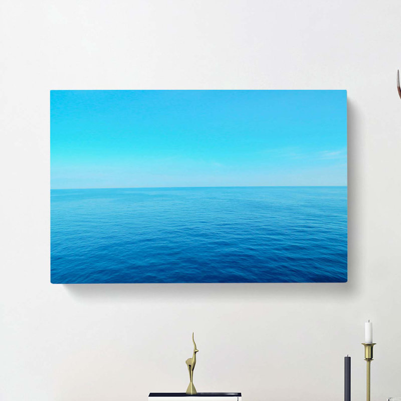 Blue Ocean Horizon - Wrapped Canvas, 60cm H x 91cm W x 3cm D