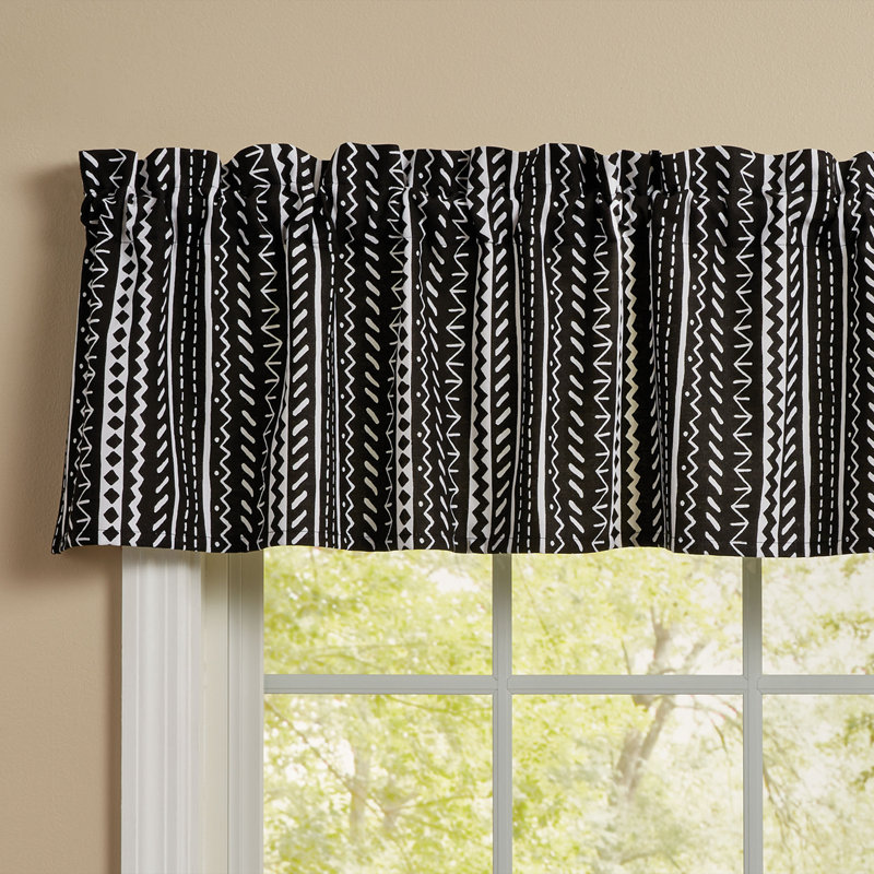 Britiany Cotton Geometric Tailored Window Pelmet