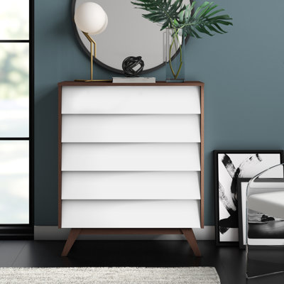 Mariela 88cm W 5 - Drawer Chest of Drawers