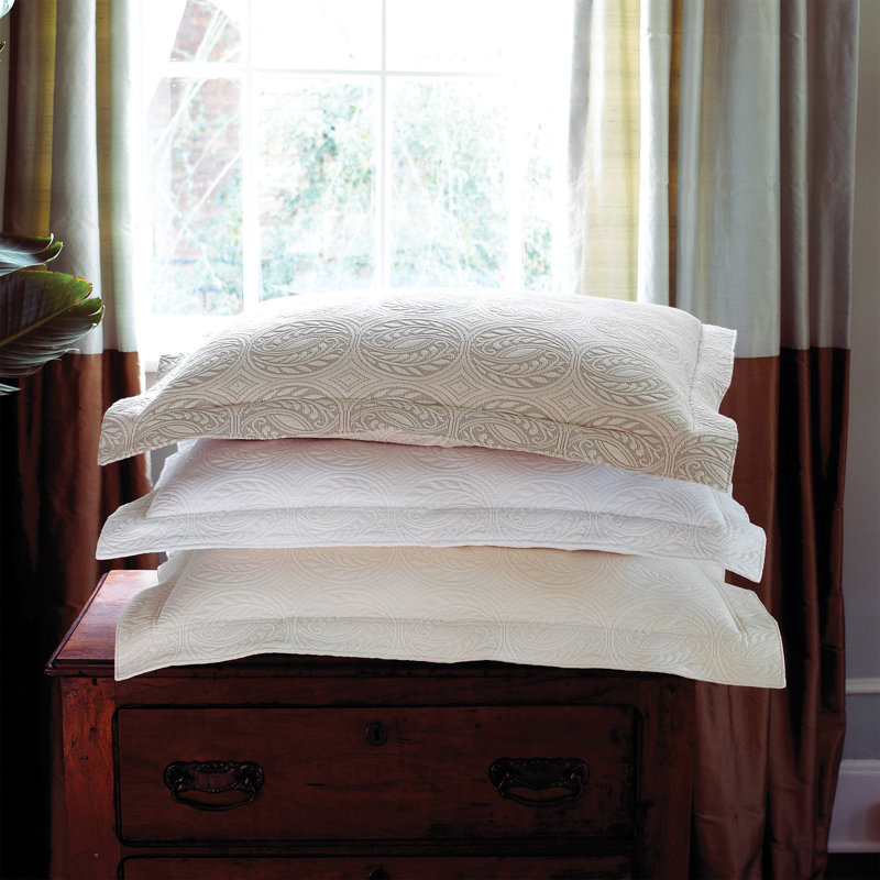 Vienna Sham, White, European Tailored