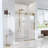 56"-60"W*72" H Frameless Single Sliding Shower Door – 5/16" (8Mm) Clear Tempered Glass, Bypass Design-123404565