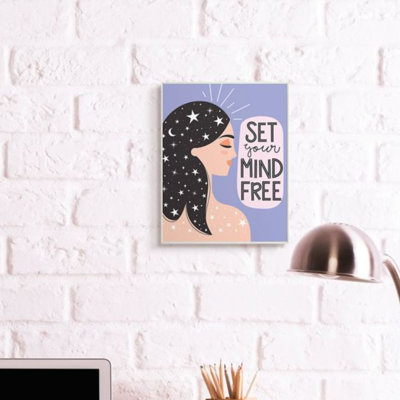 «Set Your Mind Free Expression», reproduction d'art textuel féminin par Ilis Avilés