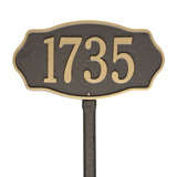 Hampshire 1-Line Lawn Address Sign
