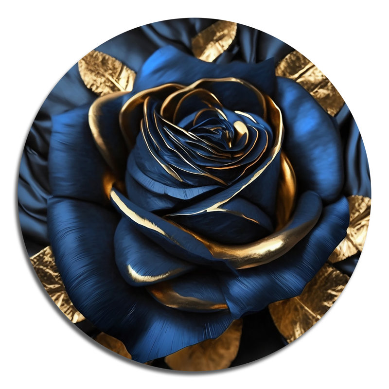 Lewes - Art floral rond en métal, H 16 po x l 16 po