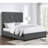 Maille Charcoal Upholstered  Panel Bed-565053432