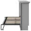 Armoire lit simple, gris