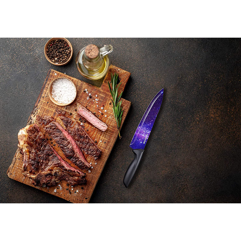10 Piece Stainless Steel Knife Block Set