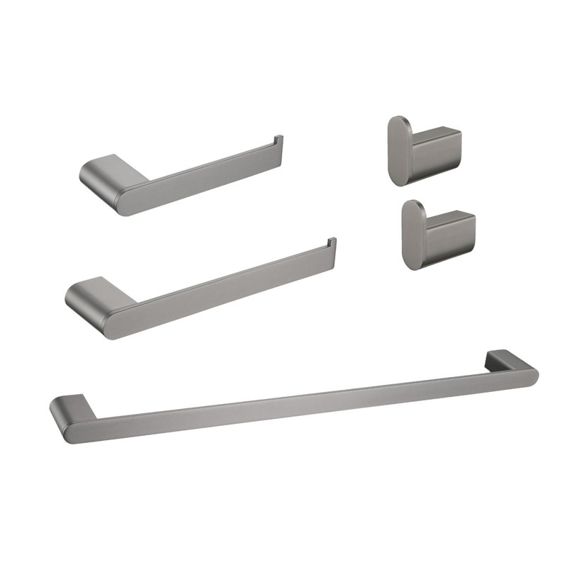 Ensemble de quincaillerie de salle de bain 5 pièces, Métal industriel