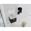 Meuble-lavabo mural 24 po avec lavabo en céramique et armoire latérale, portes à fermeture en douceur, armoire combinée 00212WHK-06324BCT