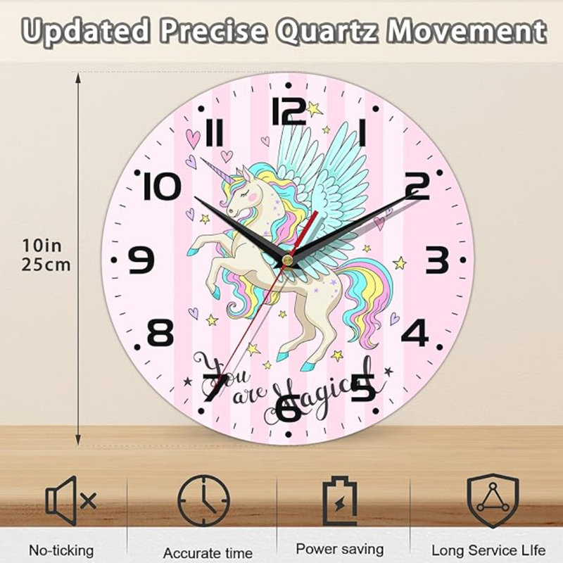 Horloge murale mignonne Pegasus