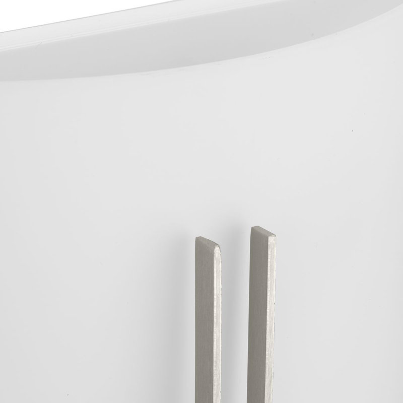 Beyard Steel Armed Sconce, Brushed Nickel