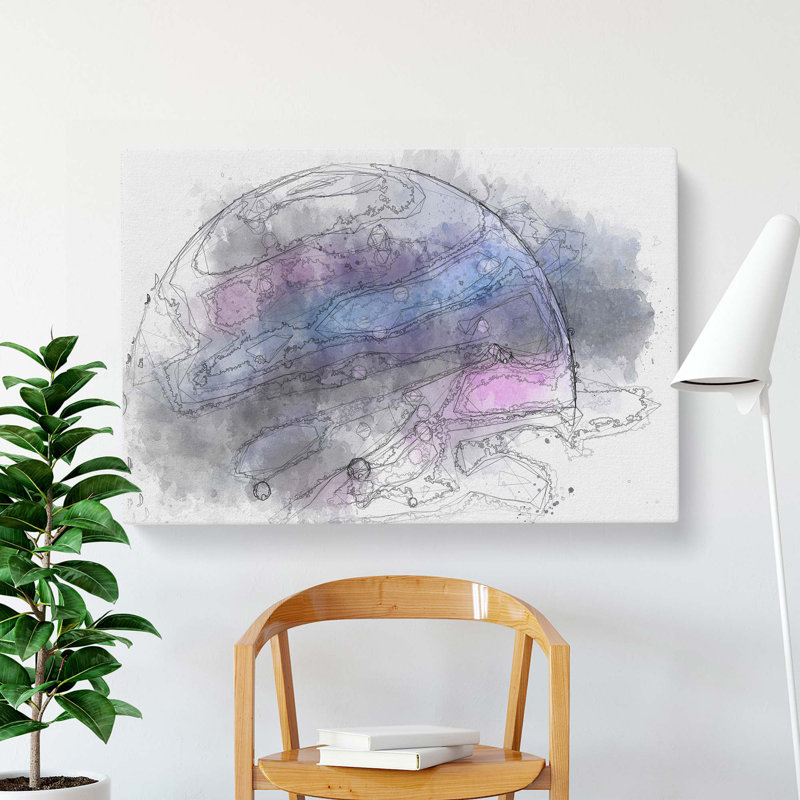 Walking Away In Abstract - Wrapped Canvas, 60cm H x 91cm W x 3cm D