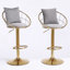 Chaise de bar en velours Peacock Blue