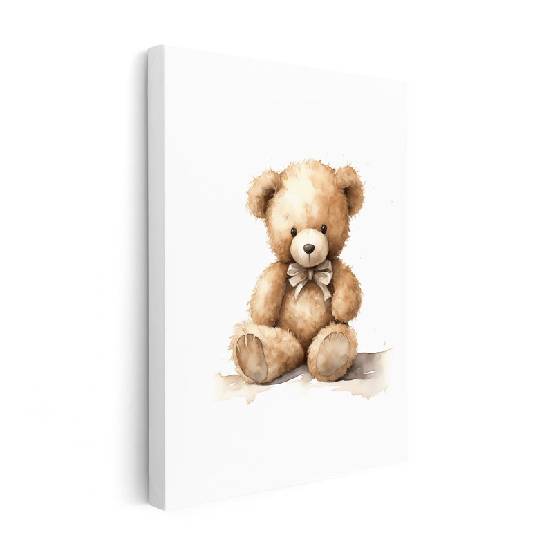 Ourson en peluche, Unframed, Canvas, 24"H x 32"W