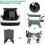Chariot pliable à pousser et tirer avec auvent amovible
