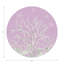 Sous-verres ronds en cuir corail et lilas-119015104
