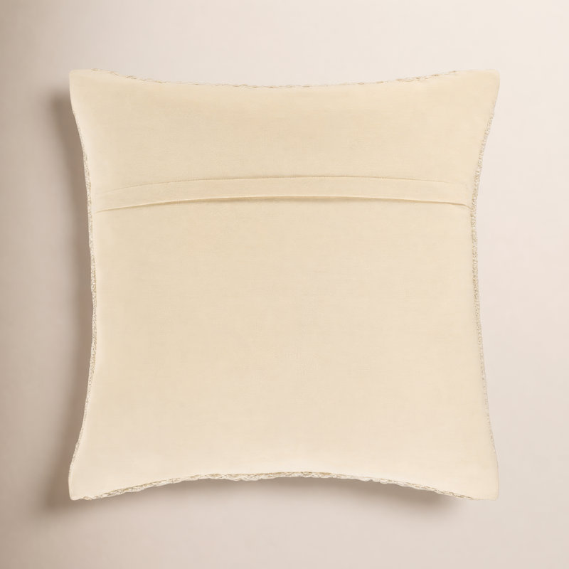 Coussin décoratif en laine Hemlen, Polyester / Bourre en polyester