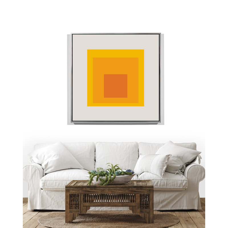 Square Series Print, Silver Floater Framed, 30" W x 30" H