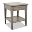 Table de bout en bois massif avec rangement Humbert