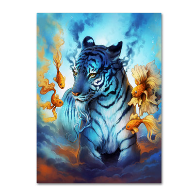 'Tiger Fish' Graphic Art Print on Wrapped Canvas