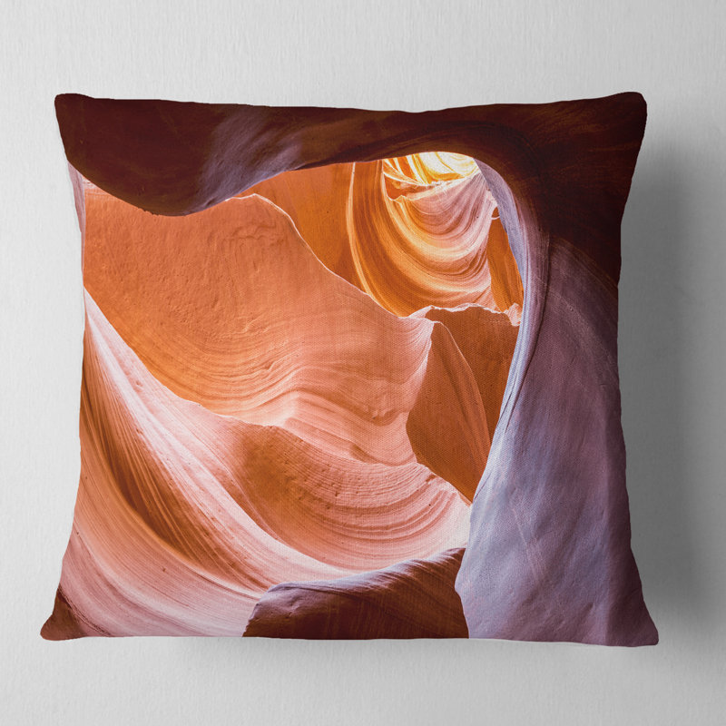 Coussin Antelope Canyon, 16 po x 16 po, Coussin décoratif