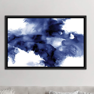 «Derive in indigo I» par Daniela Hudson - reproduction d'art