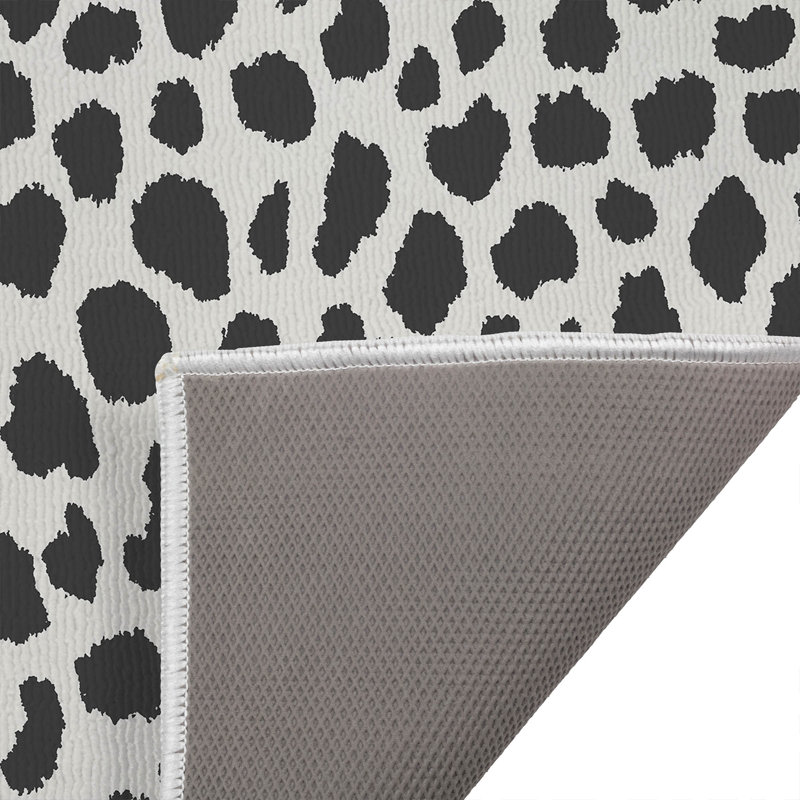 Paillasson Animal Spot, Ivoire/gris anthracite, L 17 po x L 24 po