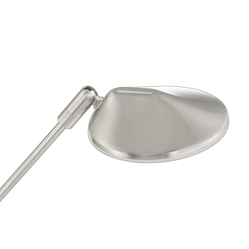 Lampe de bureau 9 "avec port USB Ikeam, Nickel satiné, Nickel satiné