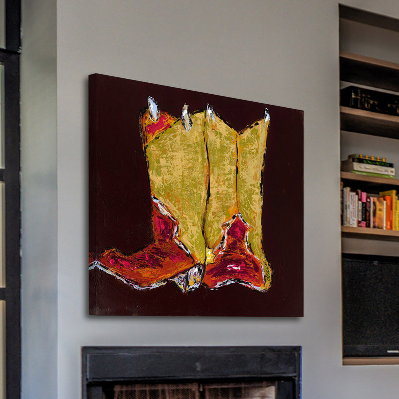 "Kickin It I" Print on Wrapped Canvas, 40" H x 40" W x 1.5" D