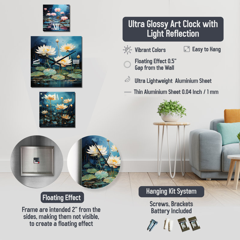 Sakiah Metal Wall Clock