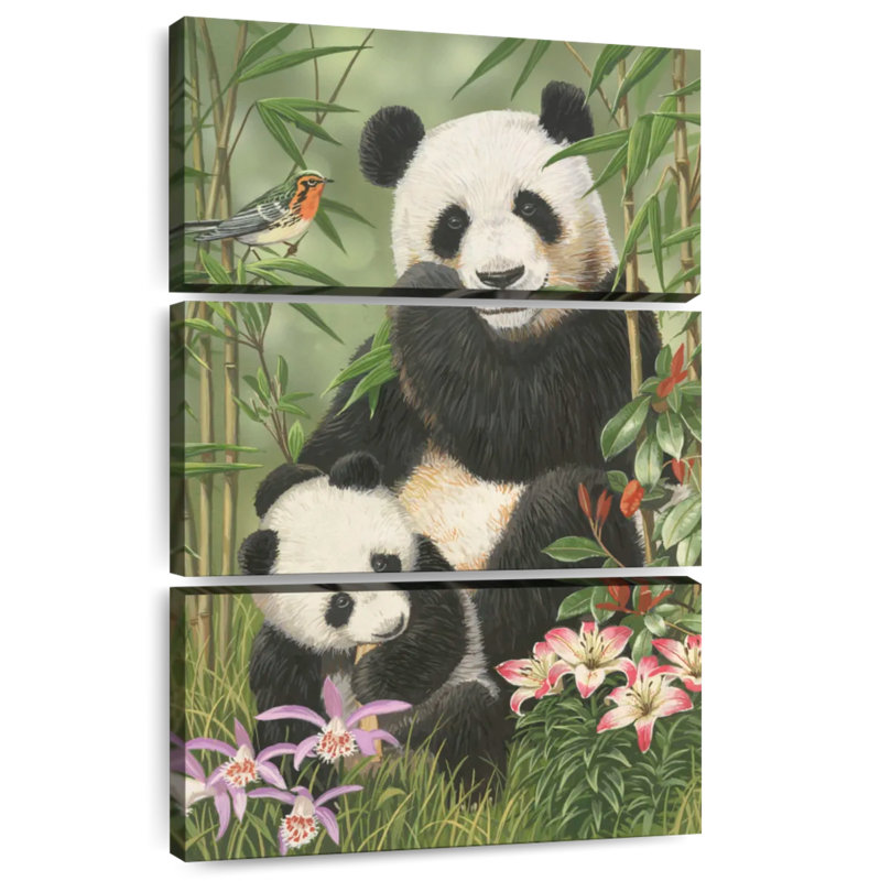 Panda Brampt bambou paradis, H 38 po x l 24 po