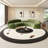 Semi-circular  arc negotiating sofa