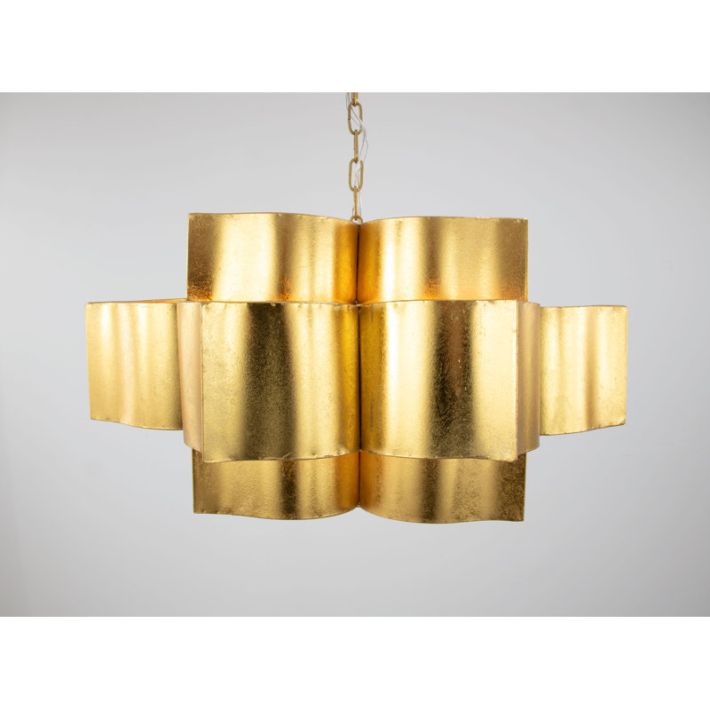 Lana 8 - Light Chandelier, Gold