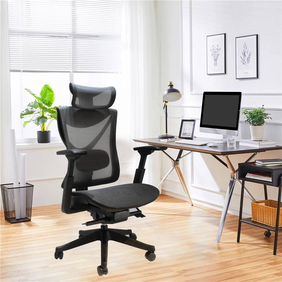 Inbox Zero Klemenc Home Office Elastic Mesh Task Chair with 5