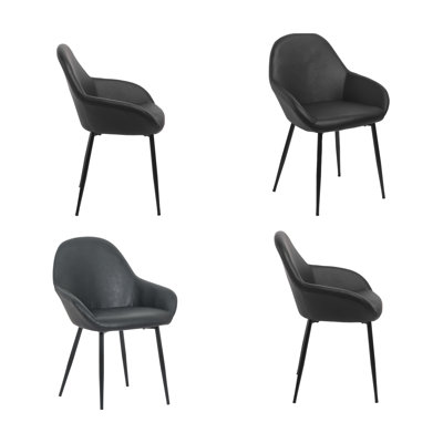 Ensemble de 4 chaises de salle à manger Executive Bruson