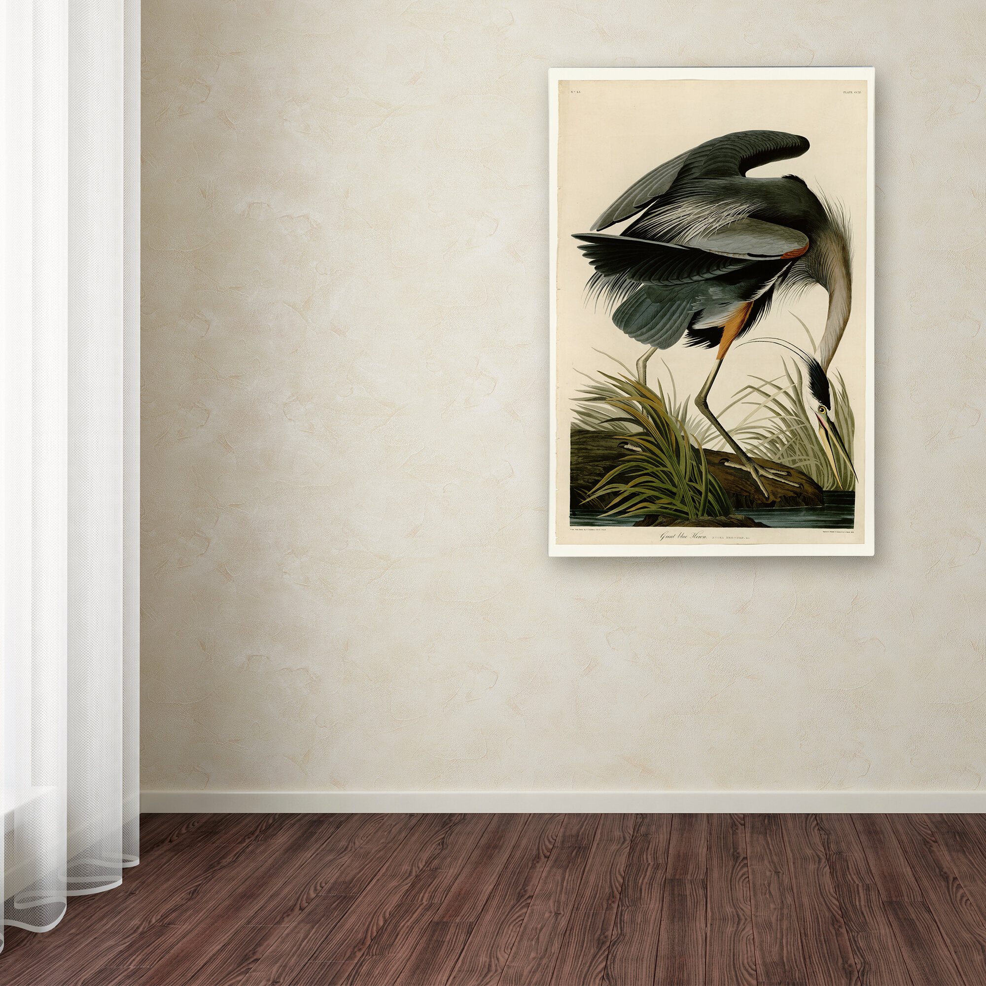 Beachcrest Home Great Blue Heron On Canvas by James Audubon Painting ...