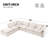 125.5'' Modular Sectional Sofa With Movable Ottoman-1273416698