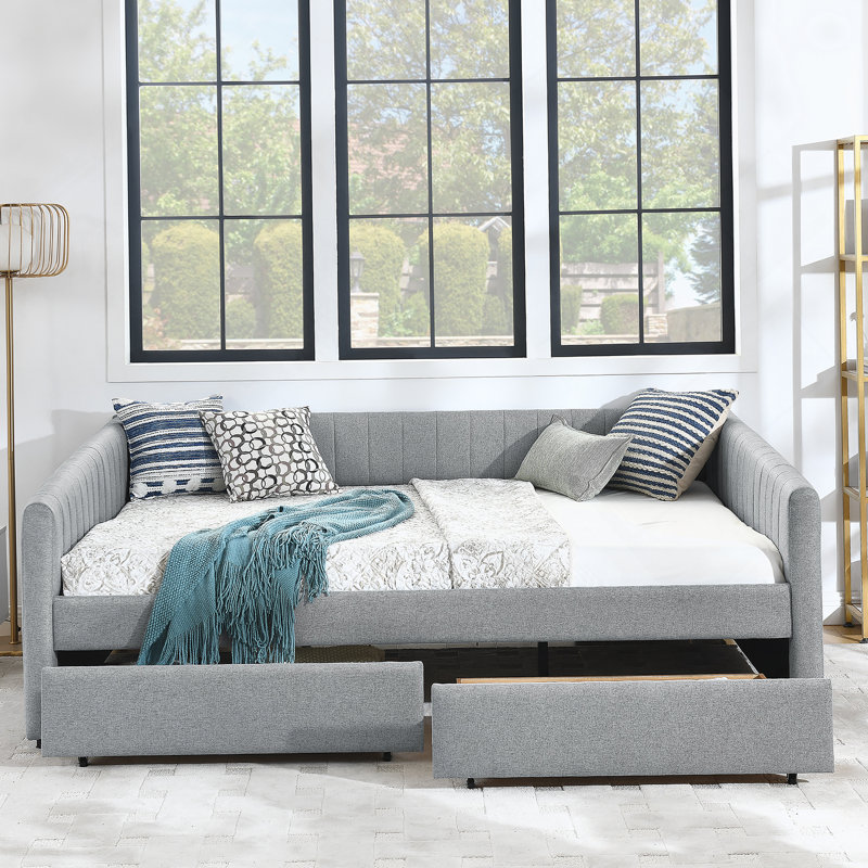 Grey Queen Bed, Gray, Queen