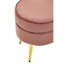 Willsboro 40cm Wide Velvet Round Solid Colour Footstool Ottoman-898069813