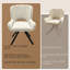 Ensemble de 2 chaises en tissu