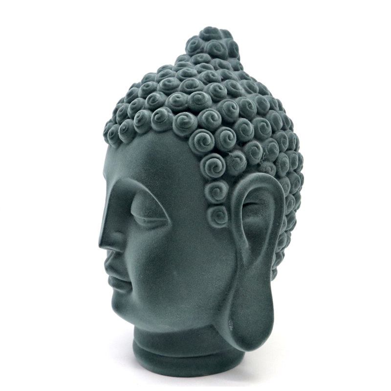 Sculpture de bouddha Flock Design, gris