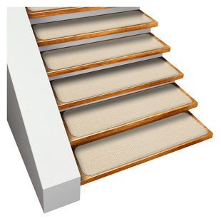 Tapis d'escalier ivoire