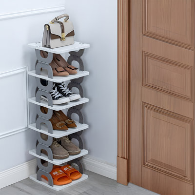6 Pair Stackable Shoe Rack