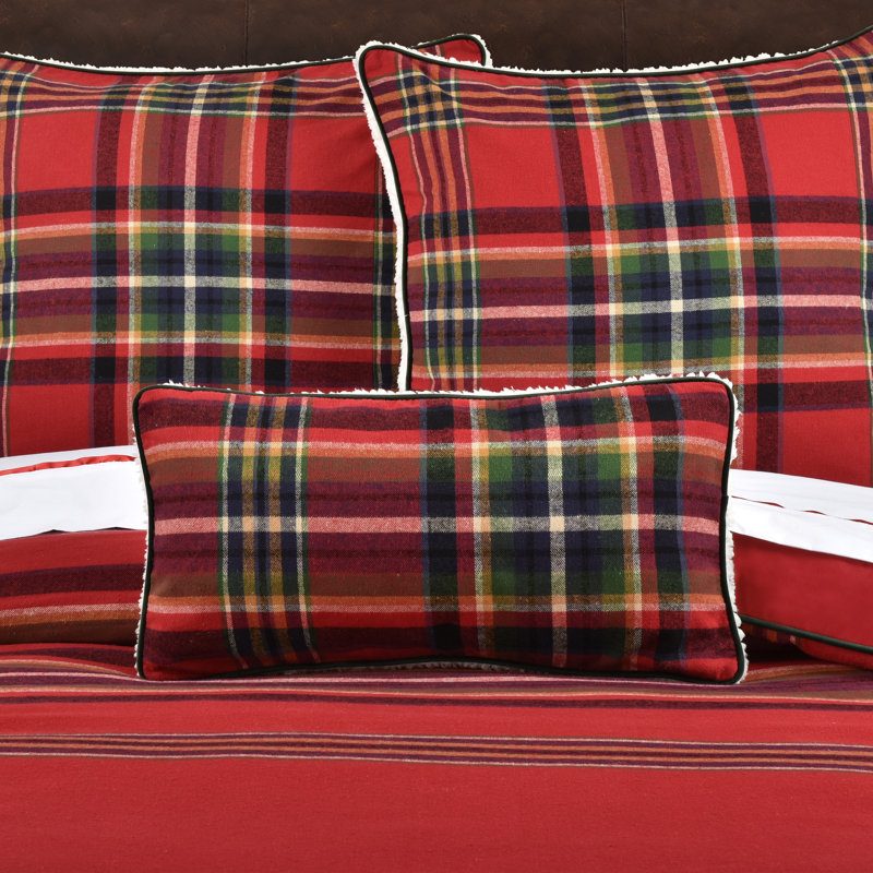ANDREW PLAID BOUDOIR DECORATIVE THROW PILLOW