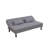 Light Gray Linen Convertible Sofa Bed