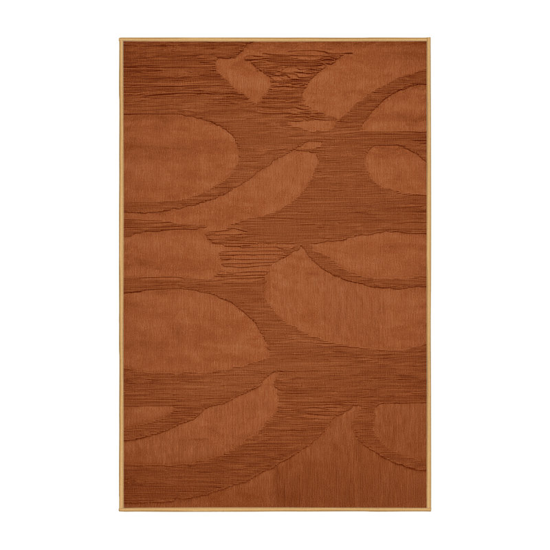 Tapis abstrait lavable à la machine, Rectangle de 5 pi x 8 pi
