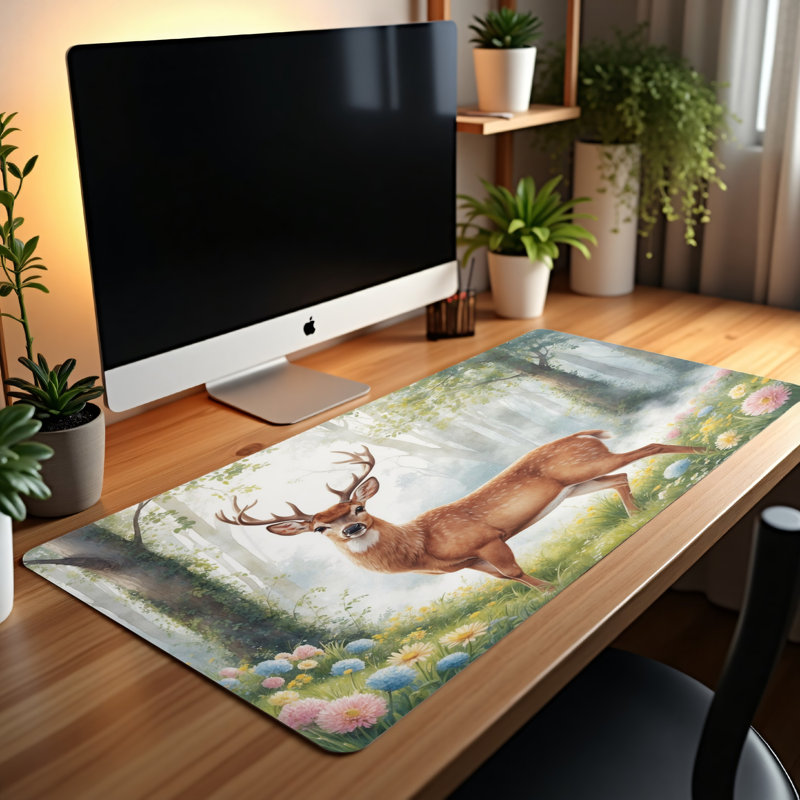 Polyester Desk Pad, 14.4x12.1