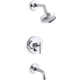 Purist® Rite-Temp Pressure-Balancing Bath and Shower Faucet Trim with Push-Button Diverter, 7-3/4" Spout and Lever Handle, Valve Not Included