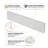Replacement 21.25" Sidesplash In Durable Quartz Stone