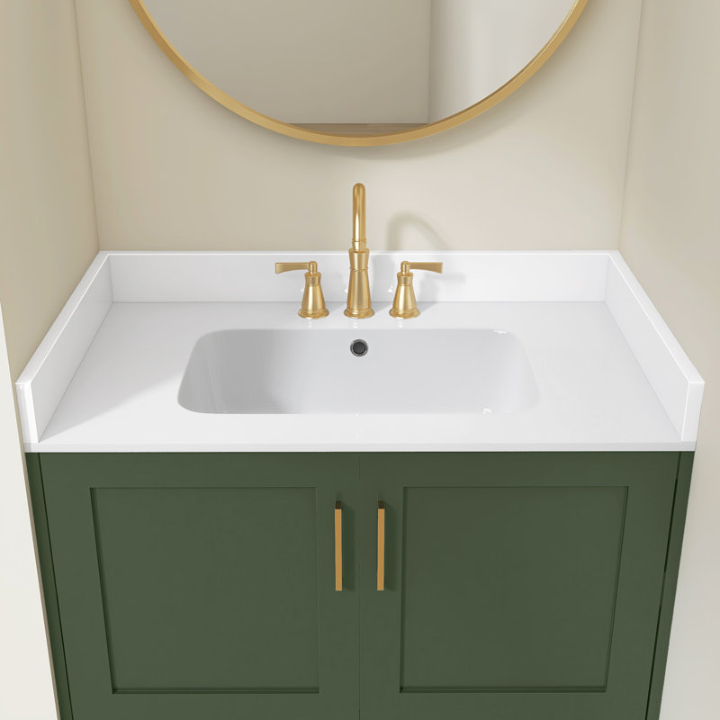21 po Dosseret de meuble-lavabo Dossier de meuble-lavabo blanc brillant